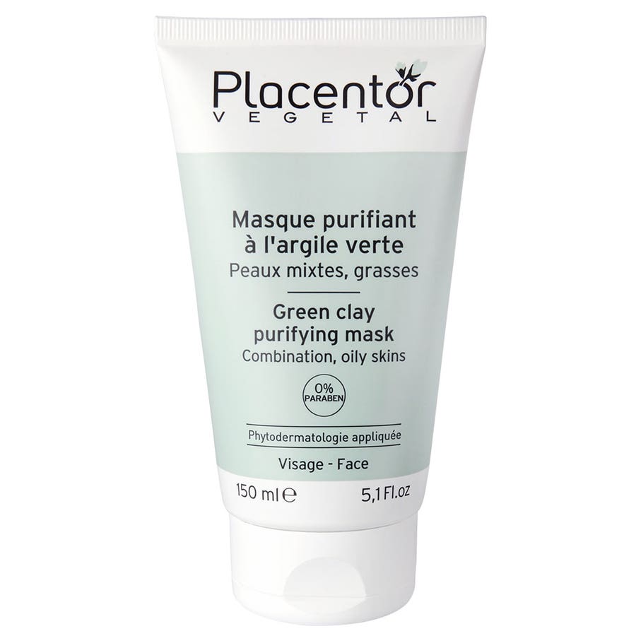 Green Clay Purifying Mask Combination To Oily Skins 150ml Placentor Végétal