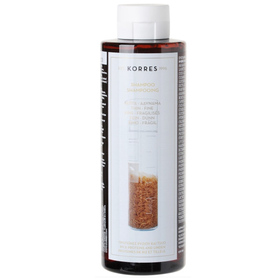Thin Hair Shampoo Rice Proteins And Linden 250ml Korres