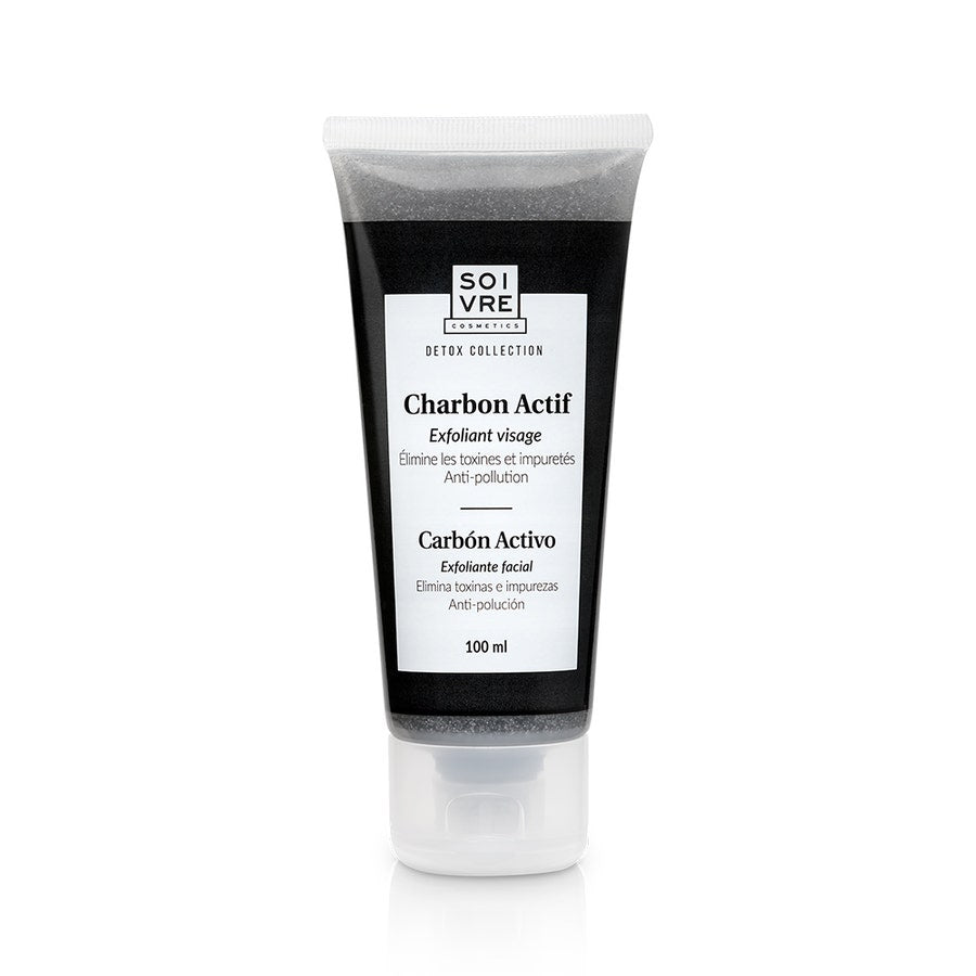 Exfoliating Charcoal Gel Face Oily Skin 100 ml Charbon actif Soivre Cosmetics