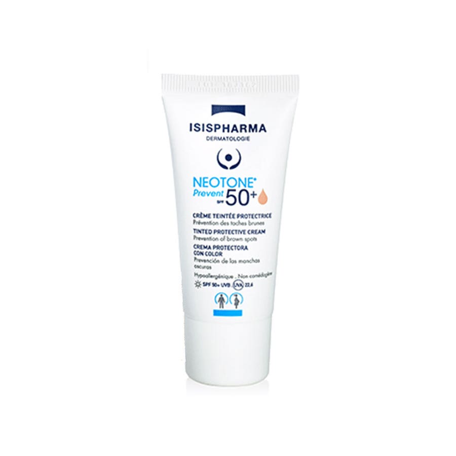 Protective Tinted Cream Spf50+ Prevent 30ml Neotone Medium shade Isispharma