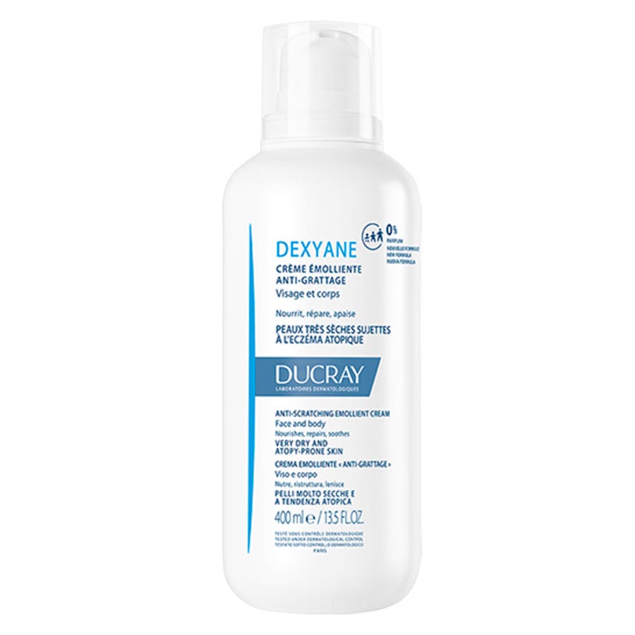 Anti-Scratching Emollient Cream 400ml Dexyane Very Dry Skin Prone To Atopy Ducray