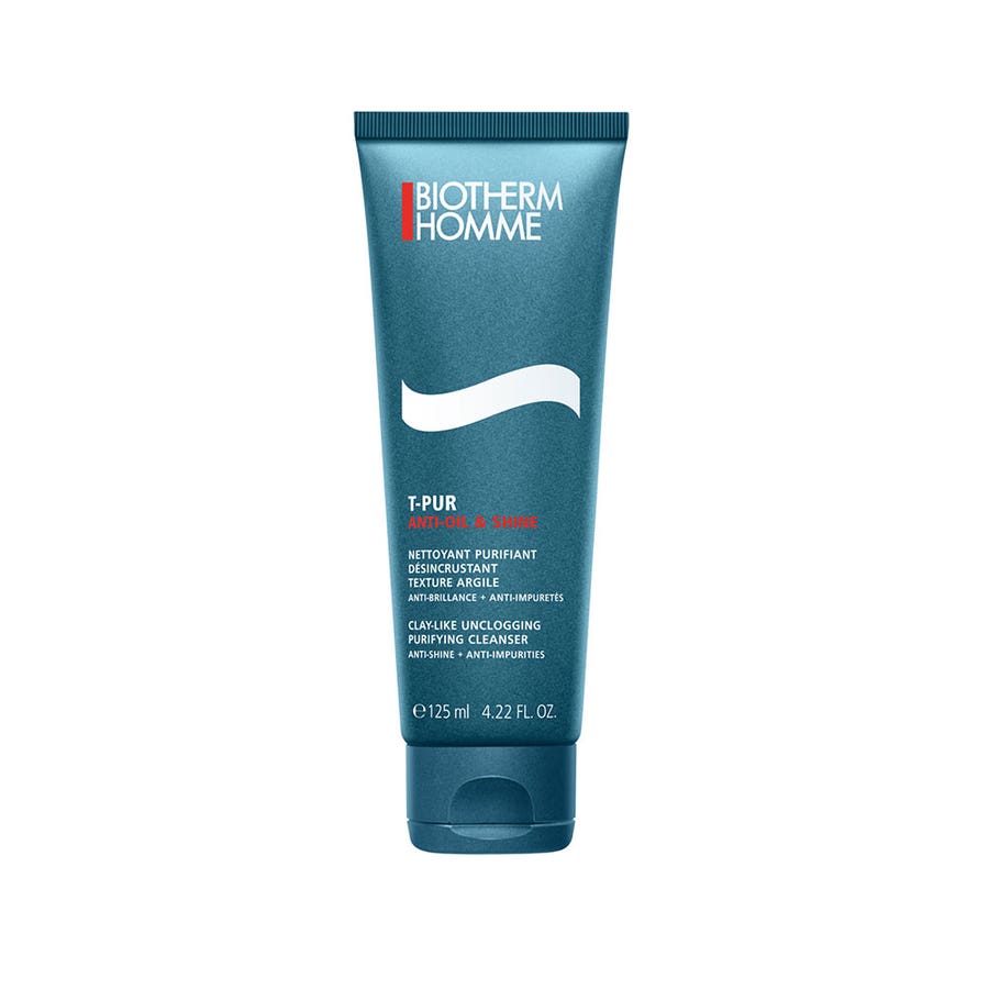 Homme T-pur Unclogging Purifying Cleanser 125ml T-Pur Anti-Oil & Shine Biotherm