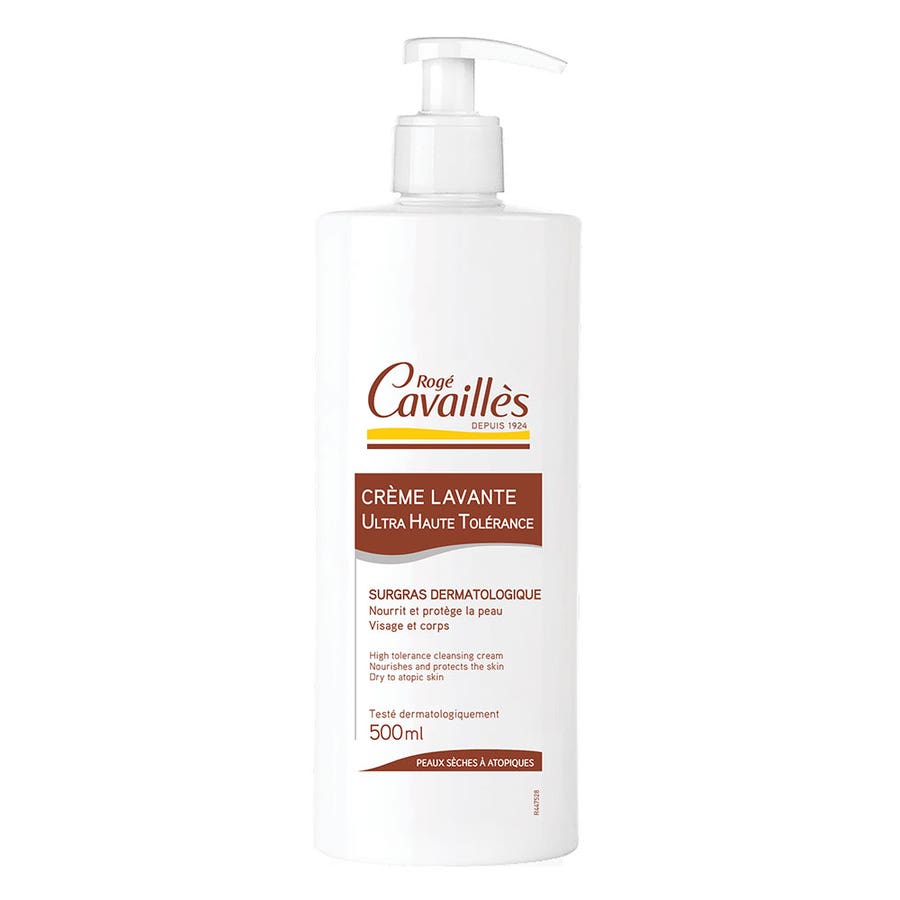 Rich Cleansing Cream 500ml Dermo-Uht Dry Skin Rogé Cavaillès