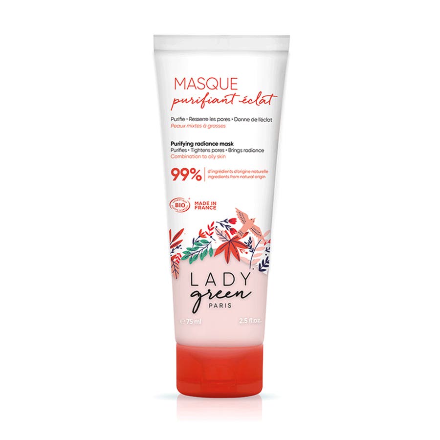 Pause Radieuse Purifying Mask Combination To Oily Skins Prone To Imperfections 75ml Peaux normales à grasses Lady Green