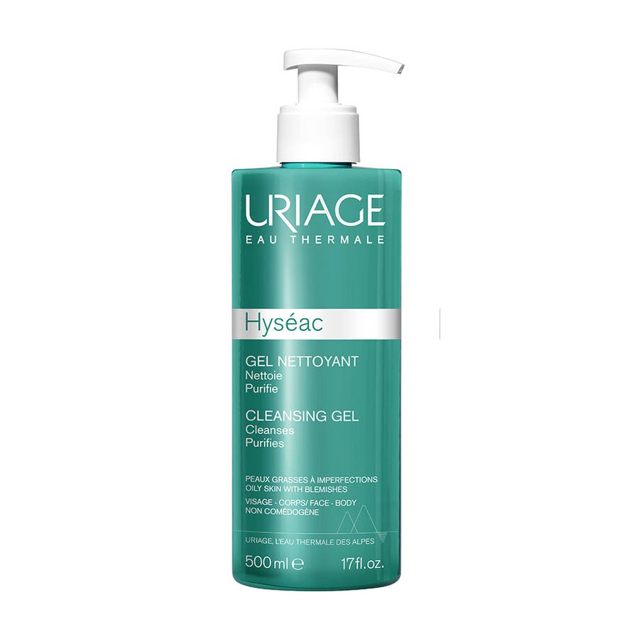 Uriage Hyseac Cleansing Gel Combination To Oily Skins 500ml Hyseac Peaux Mixtes A Grasses Uriage
