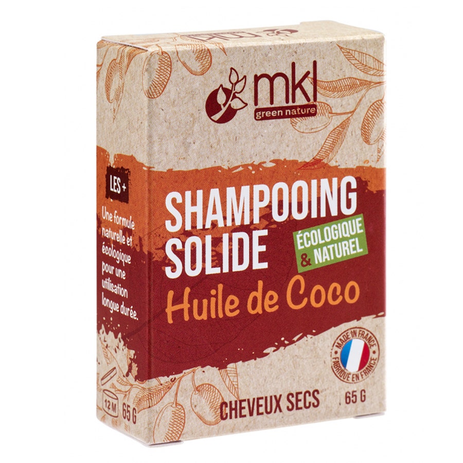 Shampooing Solide A L'huile De Coco 65gr Cheveux secs Mkl
