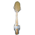 Removable Bath Brush in Wood and Natural Silk Vitry
