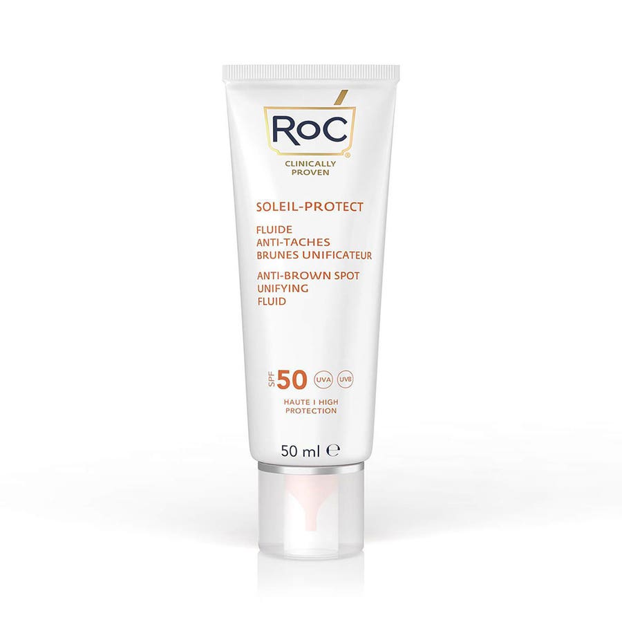 Anti-Pigmentation Face Fluid SPF50 + 50ml Soleil Protect Visage Roc