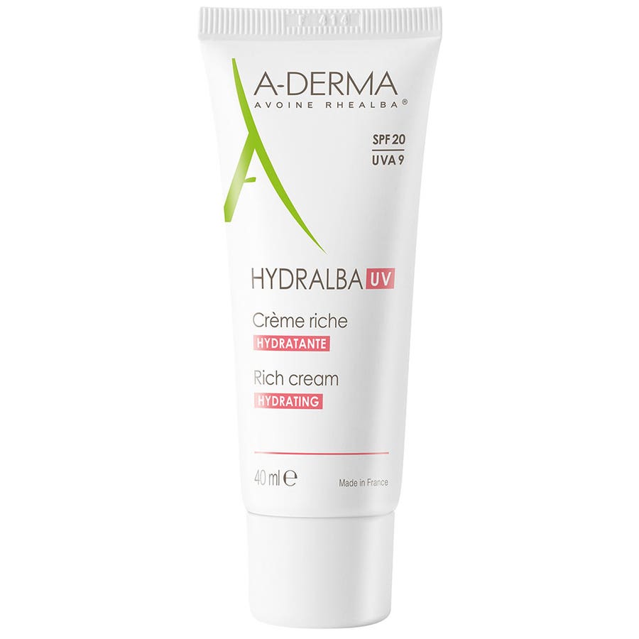 Rich hydrating cream UV SPF20 40ml Hydralba A-Derma