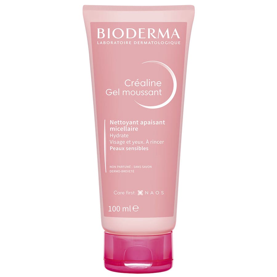 Cleansing foaming gel sensitive skin 100ml Crealine Peaux sensibles Bioderma